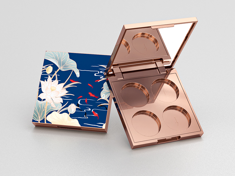 四宫格圆格子塑料眼影盘包装注塑加工 四宫格圆格子塑料眼影盘包装注塑加工