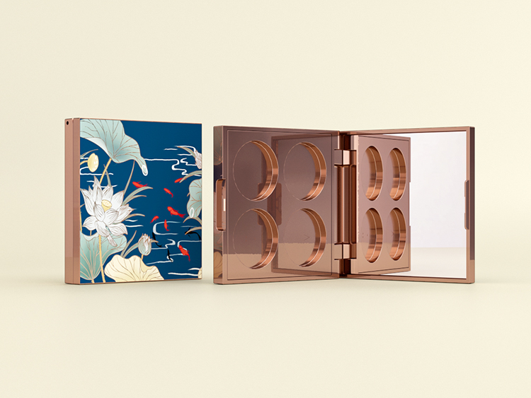 四宫格圆格子塑料眼影盘包装注塑加工 四宫格圆格子塑料眼影盘包装注塑加工