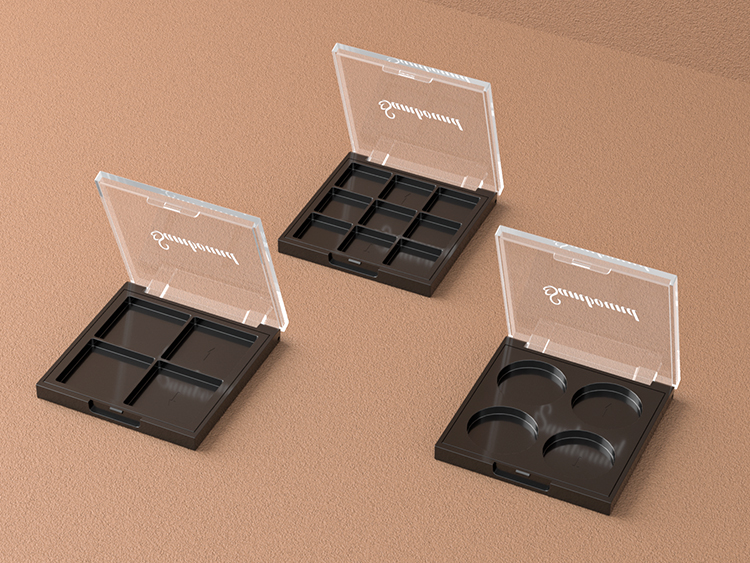 九宫格透明盖眼影盘包装注塑件 九宫格透明盖眼影盘包装注塑件