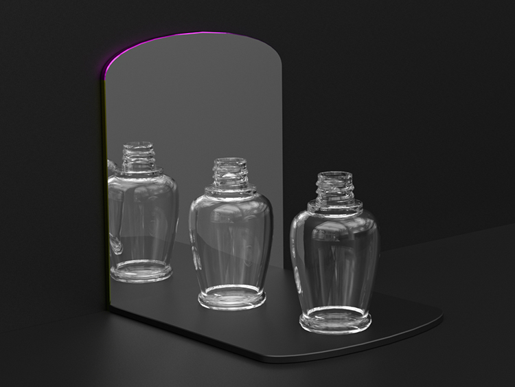 渐变色眼线增长液空瓶注塑加工 渐变色眼线增长液空瓶注塑加工