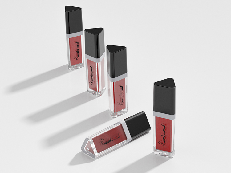 定制5ml三角形唇釉管空管注塑件 定制5ml三角形唇釉管空管注塑件