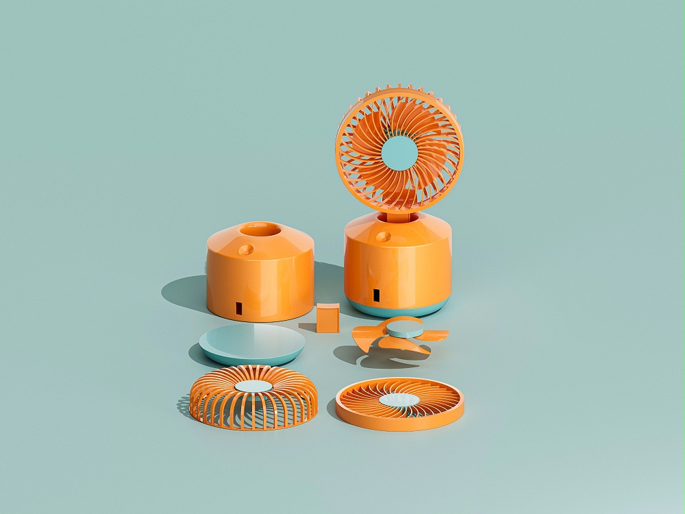 迷你风扇塑胶外壳注塑 迷你风扇塑胶外壳注塑