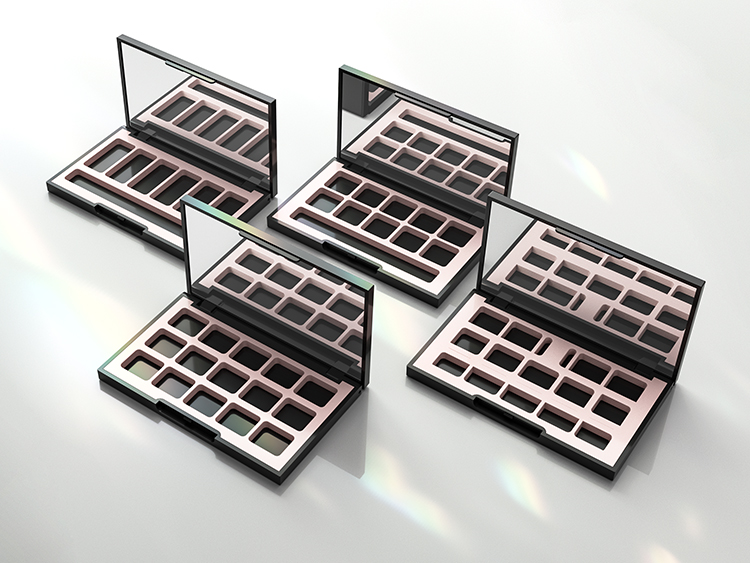 10格高质感亚面空眼影盘包装定制 10格高质感亚面空眼影盘包装定制