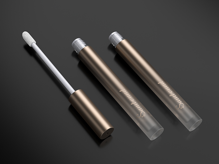 磨砂渐变空唇彩管注塑加工 磨砂渐变空唇彩管注塑加工