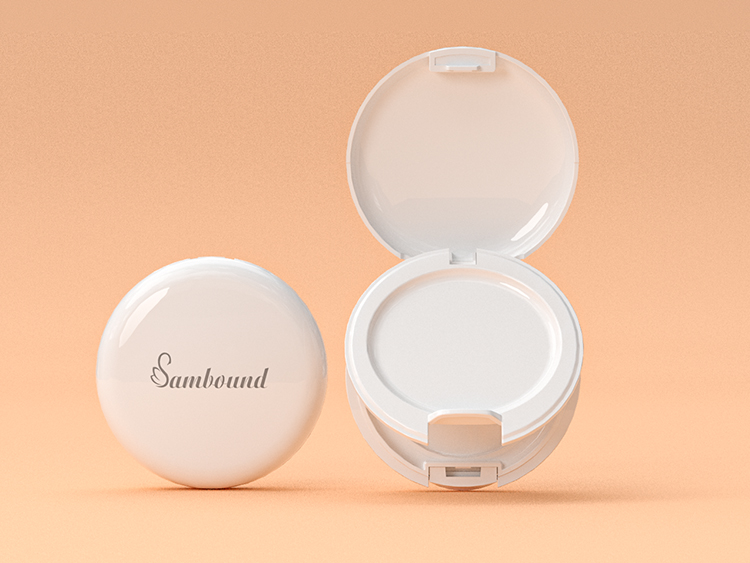 化妆品的包装粉饼盒注塑 化妆品的包装粉饼盒注塑