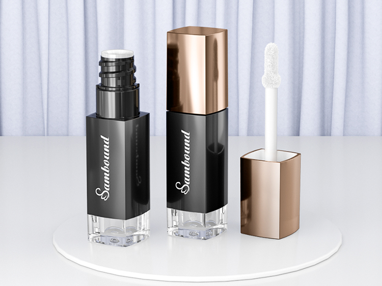 加工注塑黑金色迷你唇泥管 加工注塑黑金色迷你唇泥管