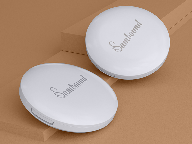 厂家定制圆形白色散粉盒分装盒 厂家定制圆形白色散粉盒分装盒