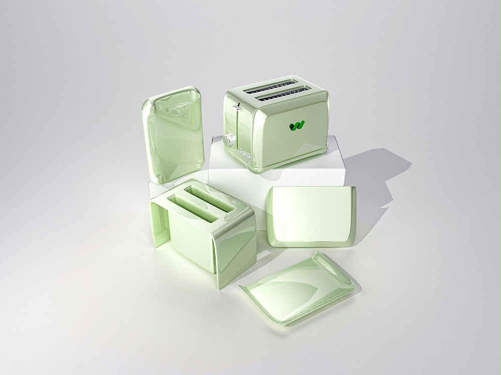 烤面包机外壳注塑成型 烤面包机外壳注塑成型