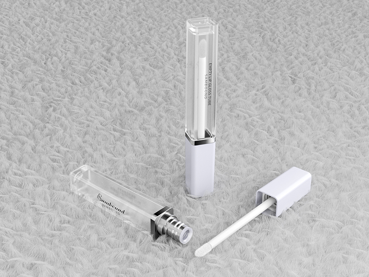 方形透明唇彩管包装定制 方形透明唇彩管包装定制